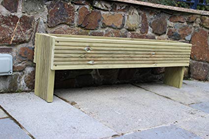 Devonshire Wood Decking Garden Planter Trough 100cm long stands 30cm high x 20cm wide