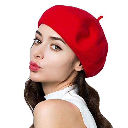Spain Unisex Wool Blend French Artist Beret Cap