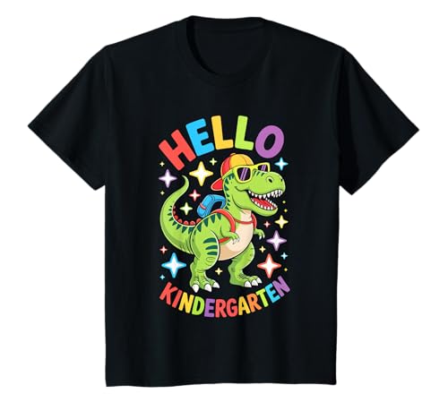 Hello Kindergarten Camicia Primo Giorno Dell'asilo Ragazzo Ragazza Maglietta