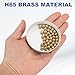 uxcell 20 Pcs Bearing Balls, 7mm Diameter H62 Precision Solid Brass Bearing Balls Industrial Brass Ball Spheres for Machinery, Automotive, and DIY