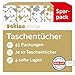 Produktbild Satino Taschentücher 4-lagig  45 Stück  10 Tücher pro Packung - supersoft & dermatologisch getestet - perfekt bei Schnupfen und Erkältung  Papiertaschentücher für den täglichen Gebrauch