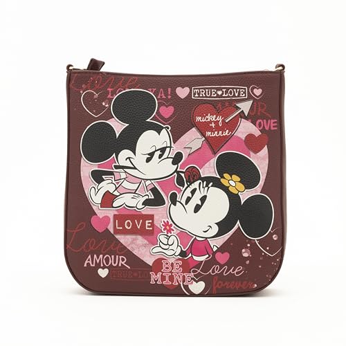 Wondapop Designer Series - Mickey and Minnie Crossbody/Shoulder Bag, Red2
