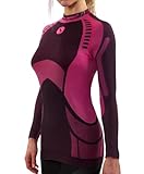 Sesto Senso® Camiseta Térmica Mujer Ropa Interior de Compresión Manga Larga Camisa Funcional Termo Activo (S, Rosa)