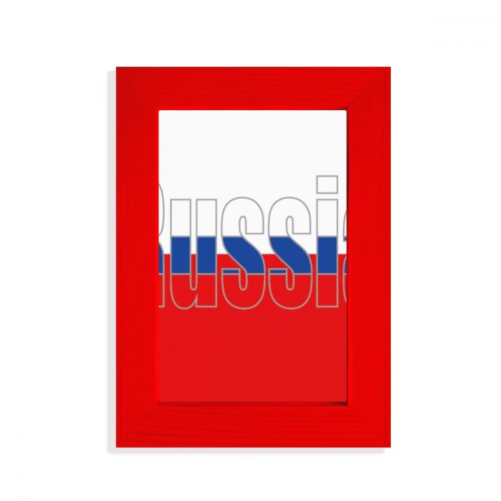 Cadre photo drapeau russe rouge art déco décoration murale maison