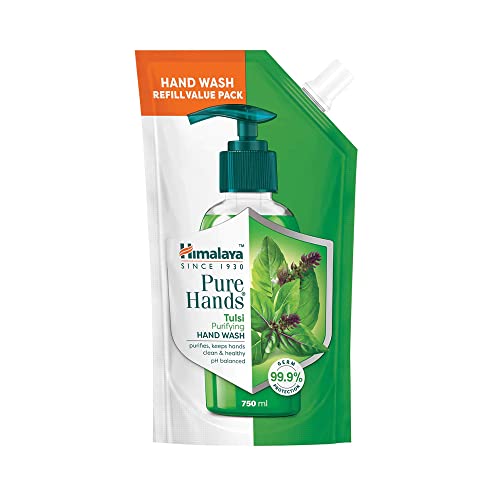 Himalaya Pure Hands | Purifying Tulsi Hand Wash Refill – 750 ml
