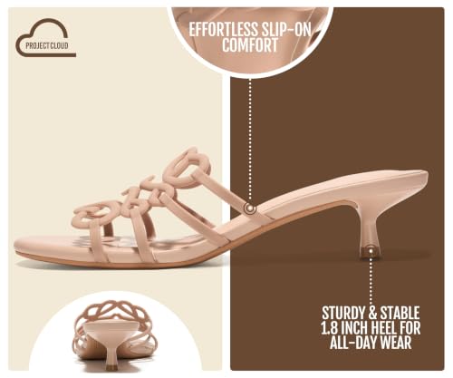 Project Cloud Kitten Heels for Women - Stylish Sandals Women Dressy by Project Cloud - Used condition - Image 3