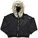 OANTGM Crop Winter Coats Teen Y2k Zip Up Hoodie Fur Jackets 2000s Streetwear Emo Grunge Streetwear (Black02,Medium)