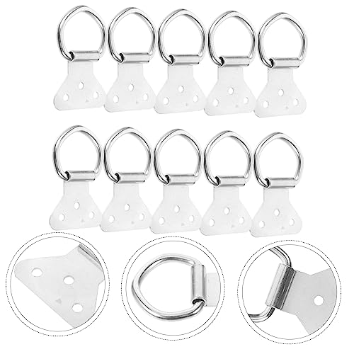 Image of Housoutil 30pcs Versatile Frame Hooks Picture Hangers d Rings Heavy Duty Wall Hangers for Decor