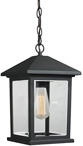 Z-Lite 1 Light Outdoor Chain Light 531CHM-BK