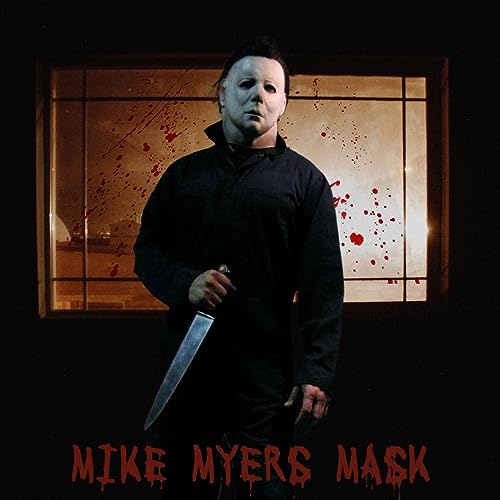 Gtetkde Halloween Michael Myers Mask 2024 Halloween Horror Cosplay Costume Scar Mask White 1P thumb #5