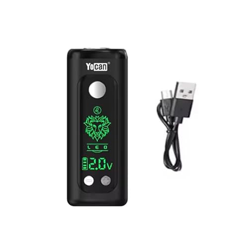 Yocan Kodo Plus Zodiac Edition 510�X���b�h �o�b�e���[�A900mAh�A�f�W�^���f�B�X�v���C�AType-C�[�d�A12�����f�U�C���A55g (�u���b�N)