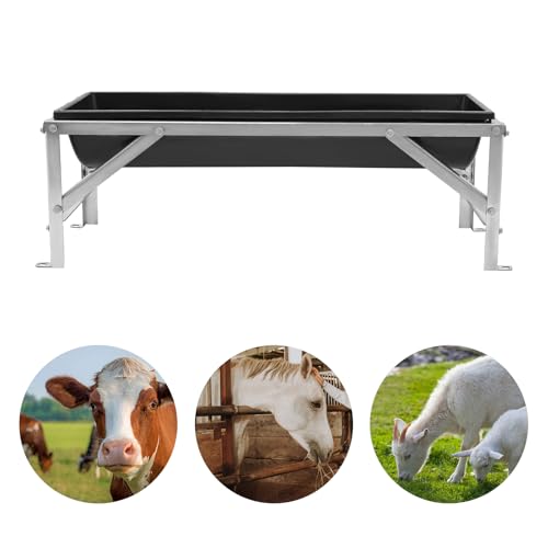 image for Josbuynls Livestock Feeder, 40 Inch Long 9.25 Gallon Large Capacity, H