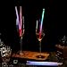Lallisa 100 Pcs Glow in the Dark Straws Light up Straws Neon Drinking 8 Inch Multicolor Reusable Plastic tube for Glowing Party Supplies Party Favors