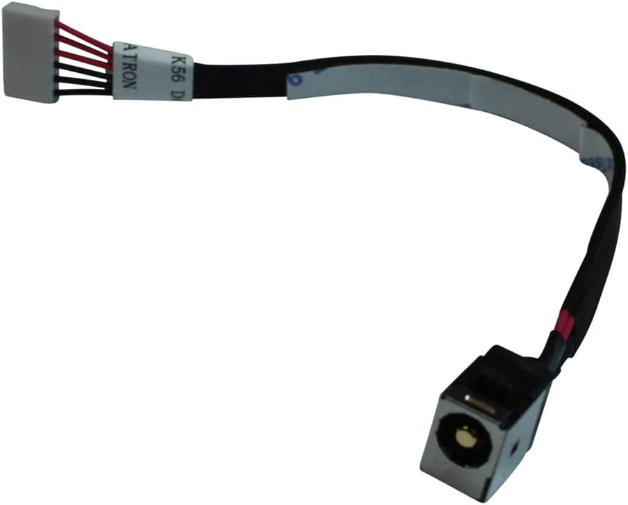 Power4Laptops Replacement Laptop DC Jack Socket with Cable Compatible with Asus K56