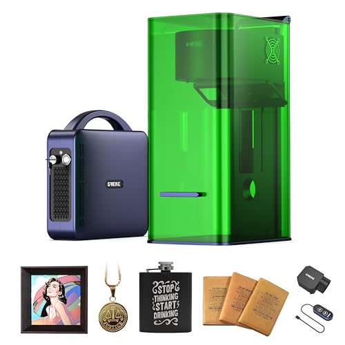 Image of GWEIKE G3 Ultra 60W MOPA & 40W Diode Dual Laser Engraver, 100+ Color Metal Engraving, 16MP Smart Camera, 15,000mm/s Fast Fiber Laser Cutter and 3D Engraver Machine for Jewelry, Metal, Wood, Acrylic