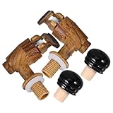 Estilo: el diseño retro mejora la apariencia de sus barriles de vino, convirtiéndolos en una elegante adición a cualquier entorno, práctico grifo de cubo, grifo de bebida resistente al desgaste