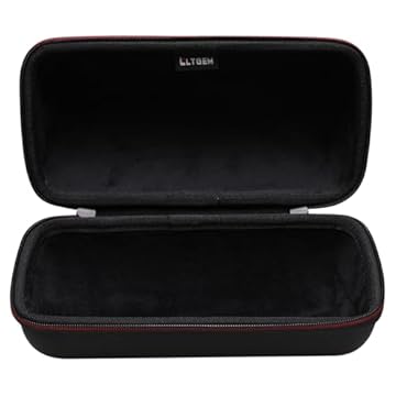 LTGEM Capa rígida de viagem para alto-falante Bluetooth JBL Pulse 5 portátil – Bolsa protetora de armazenamento com alça de ombro (preto + preto)