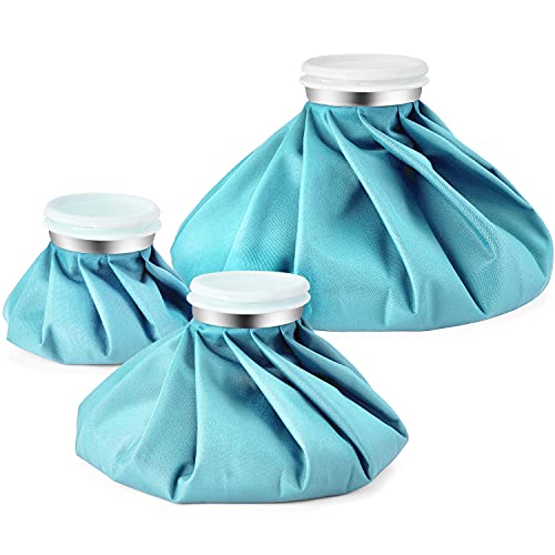 Ohuhu 3 Pack Ice Pack and Ice Bag for Injuries Hot Cold Therapy 6"/9"/11"