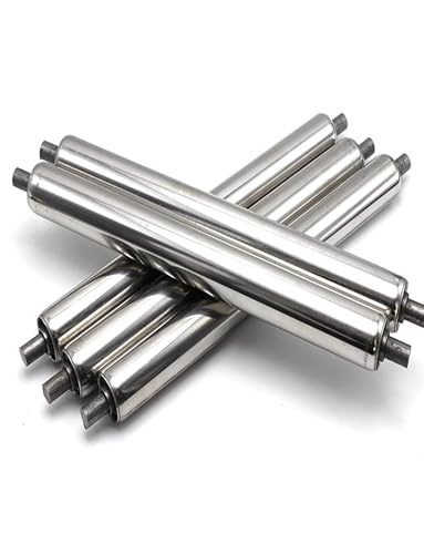 Rodillo transportador sin alimentación para cargas pesadas, acero inoxidable 600mm, 2 uds.
