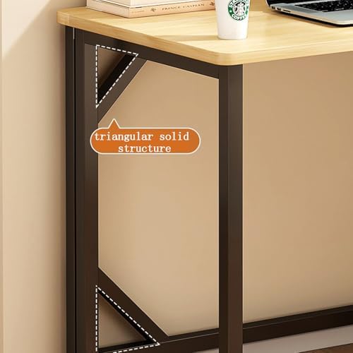 Portable Foldable Computer Desk, Removable Home Office Table, Compact Study Desk for Small Spaces, Ideal for Writing & Work (Walnut, 31.4" x 22.8" x 29.1")