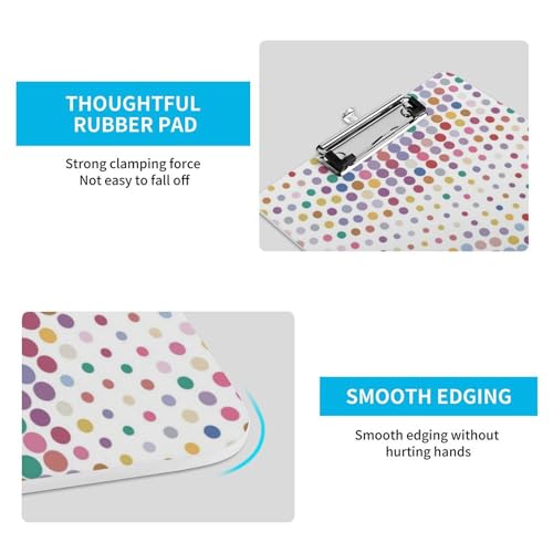 Planchette à pince A4 Color Dot Circle pour organisation de bureau - 5