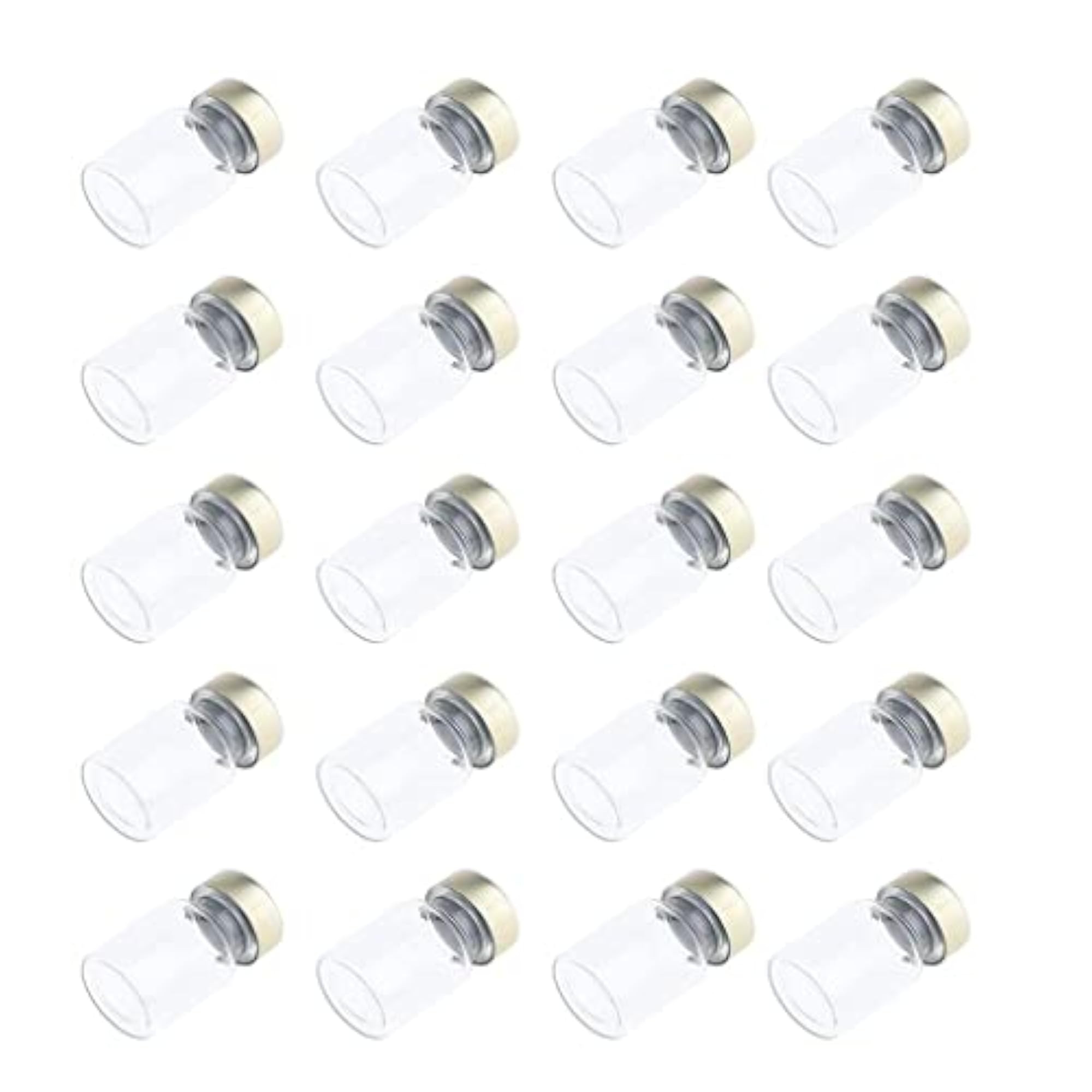 20Pcs Empty Sterile Glass Sealed Serum Vials, 5ml