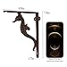 BRASSTAR Brass Right Angle Bracket Delicate Seahorse Shape Wall Decoration Antique Utility Tool TQGJPT735