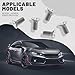 Kutyun 12Pcs Rotor Screws for Brake Discs, Automotive Replacement Brake Adjusting Screw Assemblies, 93600-06014-0H Stainless Steel Brake Disc Rotor Screws Compatible with Acura, Honda Models (12PCS)