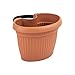 Produktbild Ecktopf Rohrhalterung Blumentopf Pflanztopf Garten Terasse L 200 mm Terracotta