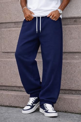 Image of Rockwell Men's Baggy Sweatpants | Cotton Terry Relaxed Fit Joggers for Men | Oversized Streetwear Track Pants | Casual Gym & Everyday Wear| 018