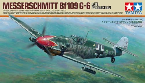 Tamiya 61128 Bf109 G-6 Version tardive kit de construction en plastique 1:48 pour modélisme