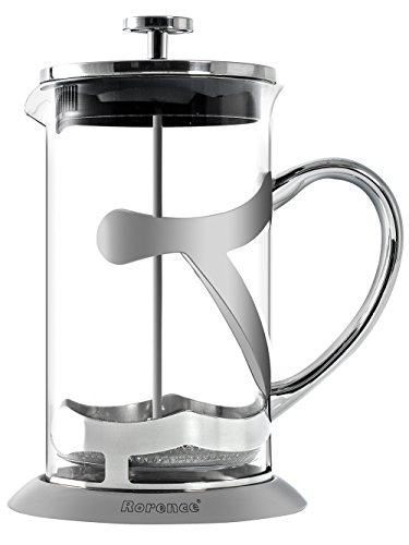 rorence prensa francesa cafetera eléctrica de acero inoxidable, cristal de borosilicato resistente al calor, 34 oz Cover
