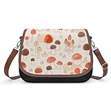 ショルダーバッグ きのこ キノコ しいたけ レディース PUレザー 肩掛け 斜め掛けバッグ ショルダーポーチ 斜めがけバッグ 女性用 鞄 通勤 ビジネス 人気 プレゼント 2way