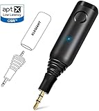 ♫【Bluetooth 5.0 Adapter Empfänger】Mit ELEGIANT Drahtlos Bluetooth Receiver BTI-055 können Sie ein intelligentes Leben genießen! Ausgestattet mit dem neuesten Chip QCC3005 BT 5.0 bietet es eine High-Fidelity-Übertragung von Bluetooth-Audiosignalen für das Musik-Streaming zu Lautsprechern oder Heimstereosystemen. Bluetooth-Adapter BTI-055 unterstützt auch aptx und aptx Low Latency (apt-X-LL), die für eine verzögerungsfreie Übertragung sorgen.