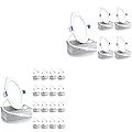 Ensenior 20 Pack 4 Inch Ultra-Thin LED Recessed Light with Junction Box, 6000K Clear White, 9W 75W Eqv, Dimmable, 750LM High Brightness - ETL and Energy Star Certified