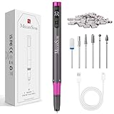 MelodySusie Pen-Shaped Ultra-Slim Cordless Nail Drill,PM180G 30000RPM Portable Rechargeable Electric File with Rotary Lock Design for All Manicure,Shaping & Acrylic Gel Removal for Advanced Home Use