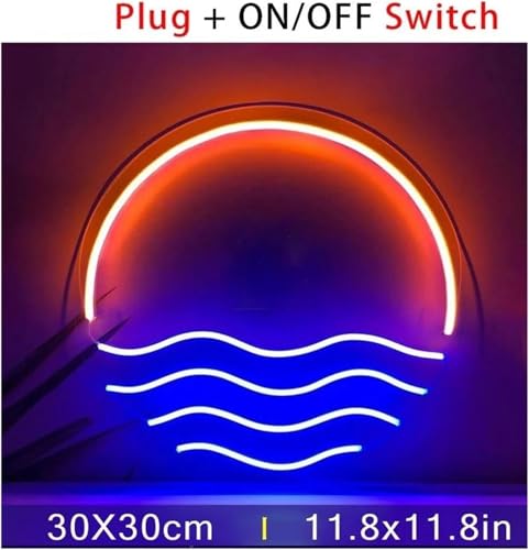 Enseigne lumineuse néon coucher de soleil déco esthétique pour mur - 2
