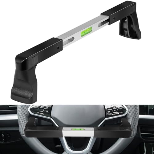 Image of Camoo Steering Wheel Level Alignment Tool for Most Steering Wheel Internal Diameter 270mm-350mm, Spring-Loaded Steering Wheel Holder Level The Steering Wheel Accurately