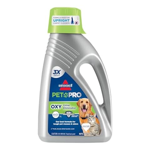 Bissell Professional Pet Carpet Cleaner Shampoo, 48 Ounce, Silver Cover