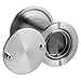 TOPINCN 220 Degree Door Scope Viewer, Rotating Privacy Cover Interior Exterior Doors Dual Functionality for Home Apartment Tool (Silver)