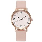 Cinturón de moda para mujer, decoración popular con reloj casual de red, reloj de pulsera grande para hombre, beige, One Size