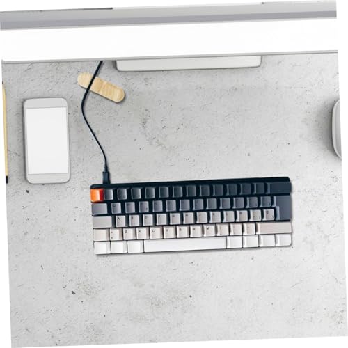 DOITOOL 3pcs organizadores de cables de escritorio amarillo claro para gestión de cables para uso en oficina, hogar, coche y mesa de noche miniatura 7
