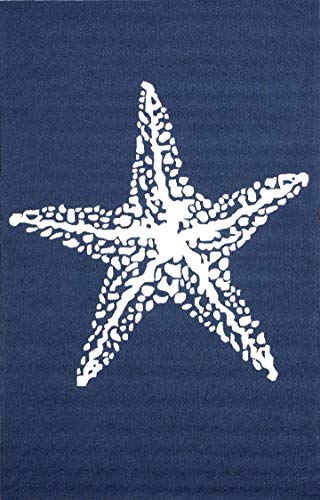 Nuloom Hand Hooked Marine Indoor/ Outdoor Area Rug, 2' X 4', Navy #TOP7