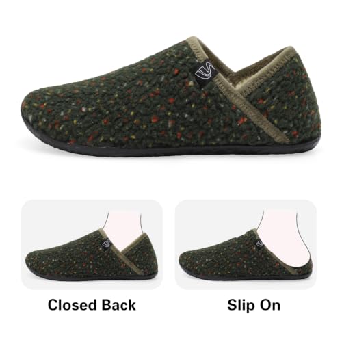 Image of Spesoul Fuzzy House Slippers for Women Men Indoor Closed Back Lightweight Cozy Faux Furry Lining Barefoot House Shoes Slipper Socks for Bedroom Home Office Yoga Outdoor Walking Shoes
