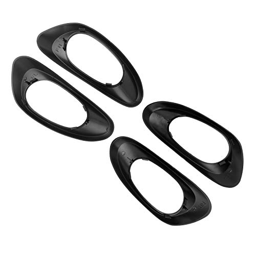NPAUTO Interior Door Handle Trim Bezels Replacement for Chevy Trailblazer EXT 2002 2003 2004 2005 2006 2007 2008 2009, Inside Front & Rear Left Driver Right Passenger Side, Black, Kit of 4