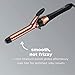 CONAIR INFINITIPRO Rose Gold Titanium 1-Inch Curling Iron, 1-inch barrel produces classic curls – for use on short, medium, and long hair