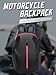 mjmoto Motorcycle Backpack,Reflective Motorcycle Helmet Bag Backpack for Men Women, Large Capacity Waterproof Travel Backpack Shoulder Bag (Pink)