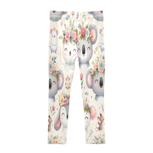 Toddler Girls Leggings Printed Yoga Pants Leggings Cute Koala Llama Mouse for Kids2