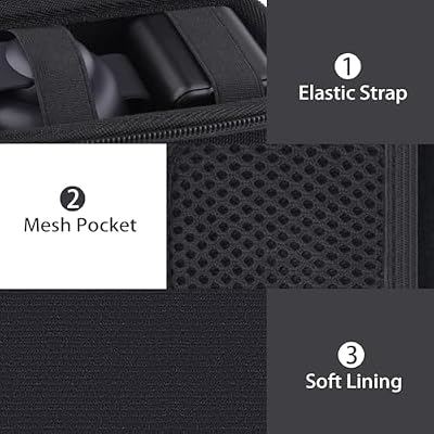 co2CREA Case for Anker MagSafe UFO 3-in-1 MagGo Wireless Charger Station 15W Foldable Travel Charging Pad, Hard Travel Case Compatible with Anker MagGo Charging Station and Adapter (Black Case)