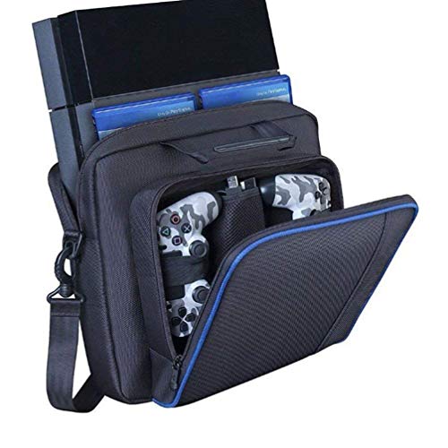 Cabilock Bolsa de viagem para controles de console, jogos, bolsa de mensageiro portátil, bolsa organ